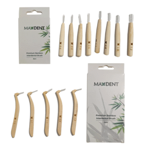 Maxdent Bamboo Interdental Brush Set, 13 Pieces with different sizes